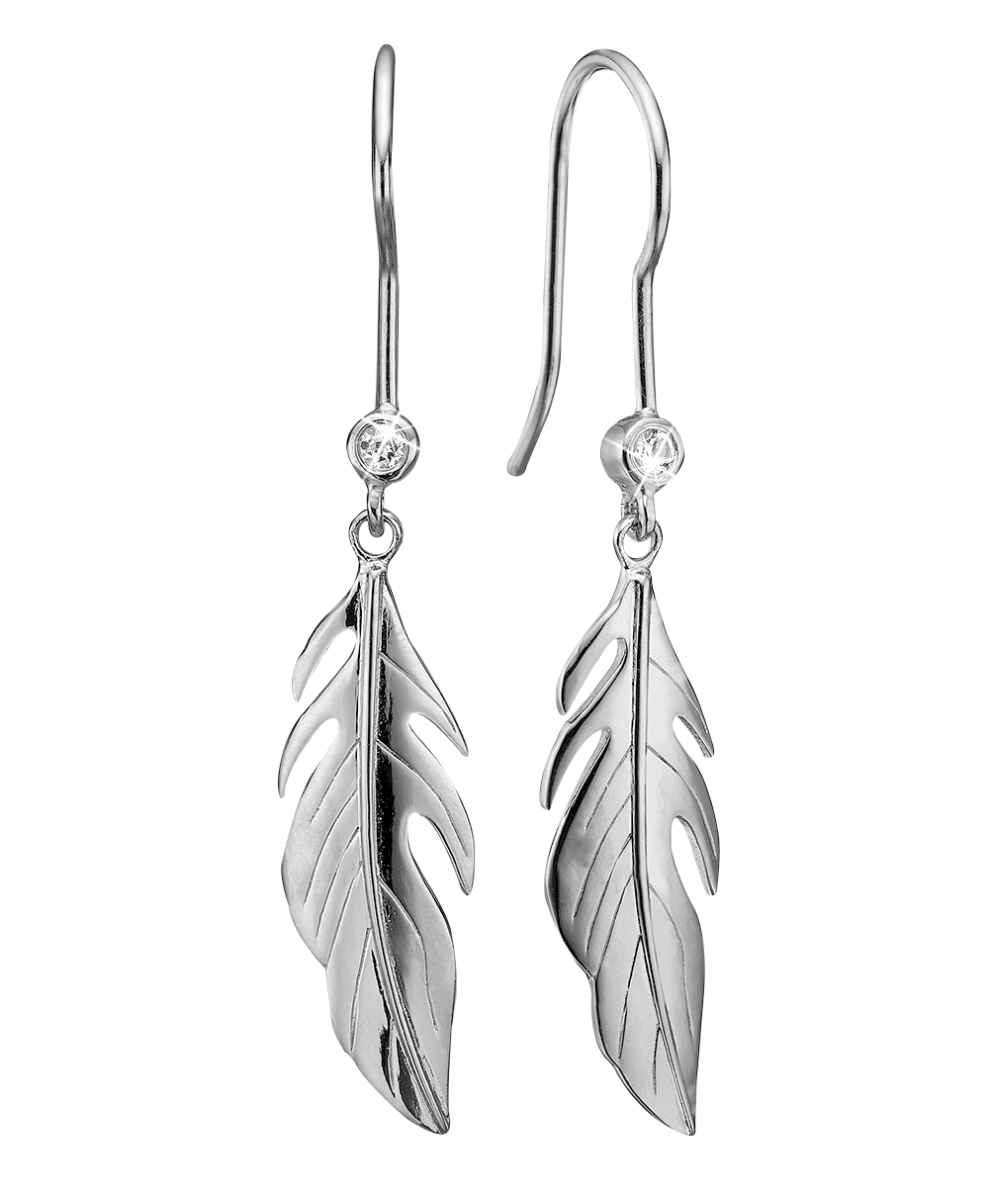 Køb Christina jewelry & watches - Large Feather Symphony, ørering, sølv - Modelnr: 670-S38 hos Guldsmed Smeds