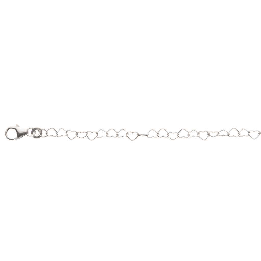 Scrouples - Børnearmb sølv m. hjerter 16 cm. - Model: 670452