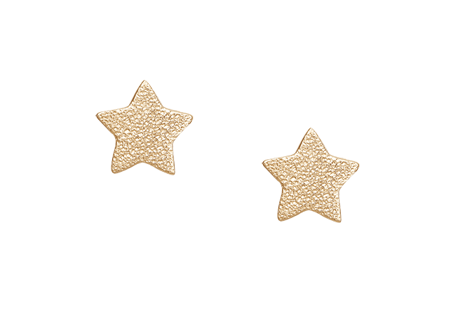 Køb Christina jewelry & watches - Sparkling Stars, studs, goldpl silver - Modelnr.: 671-G04 hos Guldsmed Smeds
