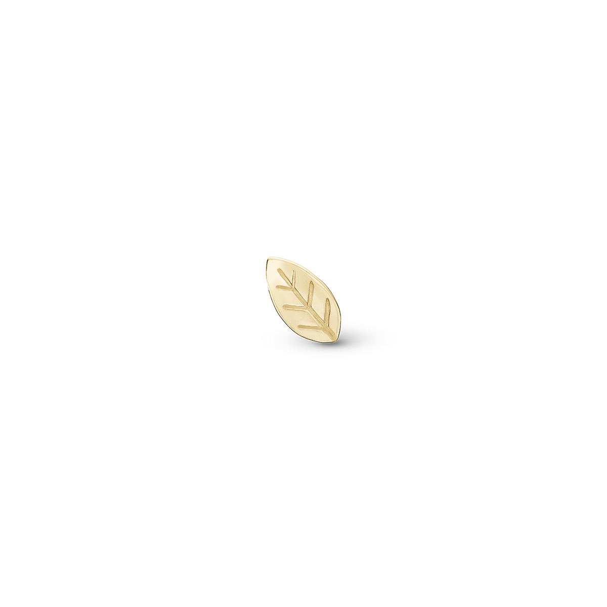 Christina "Leaf" ørestikker i forgyldt sølv – model 671-G114LEAF