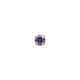 Christina jewelry & watches - Ørestik, forgyldt med lilla amethyst - Model: 671-G114purple