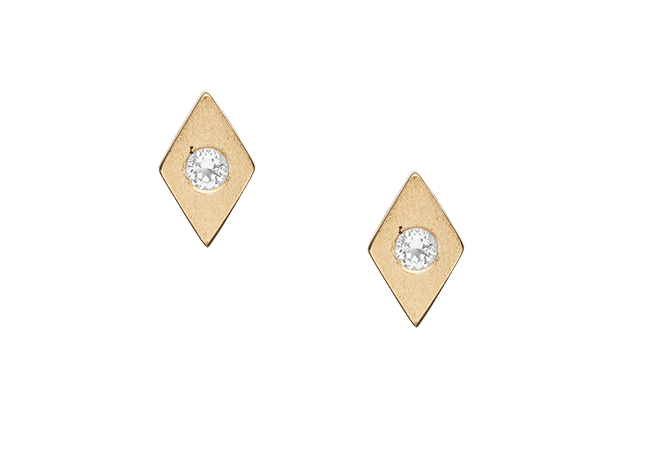 Køb Christina jewelry & watches - Topaz Kites, studs, goldpl silver - Modelnr.: 671-G19 hos Guldsmed Smeds