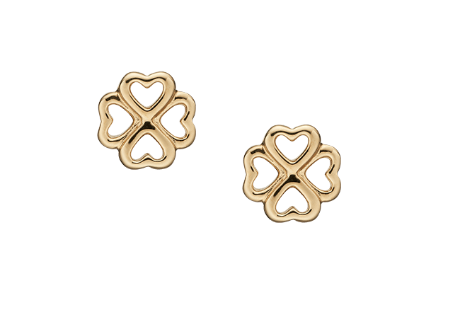 Køb Christina jewelry & watches - Foursome, studs, goldpl silver - Modelnr.: 671-G22 hos Guldsmed Smeds