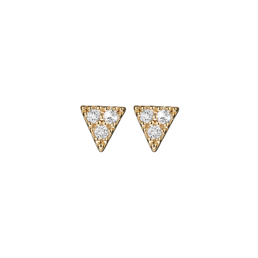 Køb Christina jewelry & watches - Icicles, goldpl silver studs - Modelnr.: 671-G44 hos Guldsmed Smeds