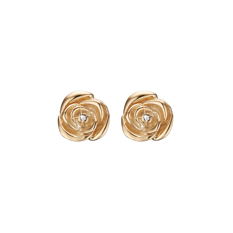 Køb Christina Jewelry & Watches - Ørering,  Roses of Love, forgyldt sølv - Modelnr.: 671-G50 hos Guldsmed Smeds