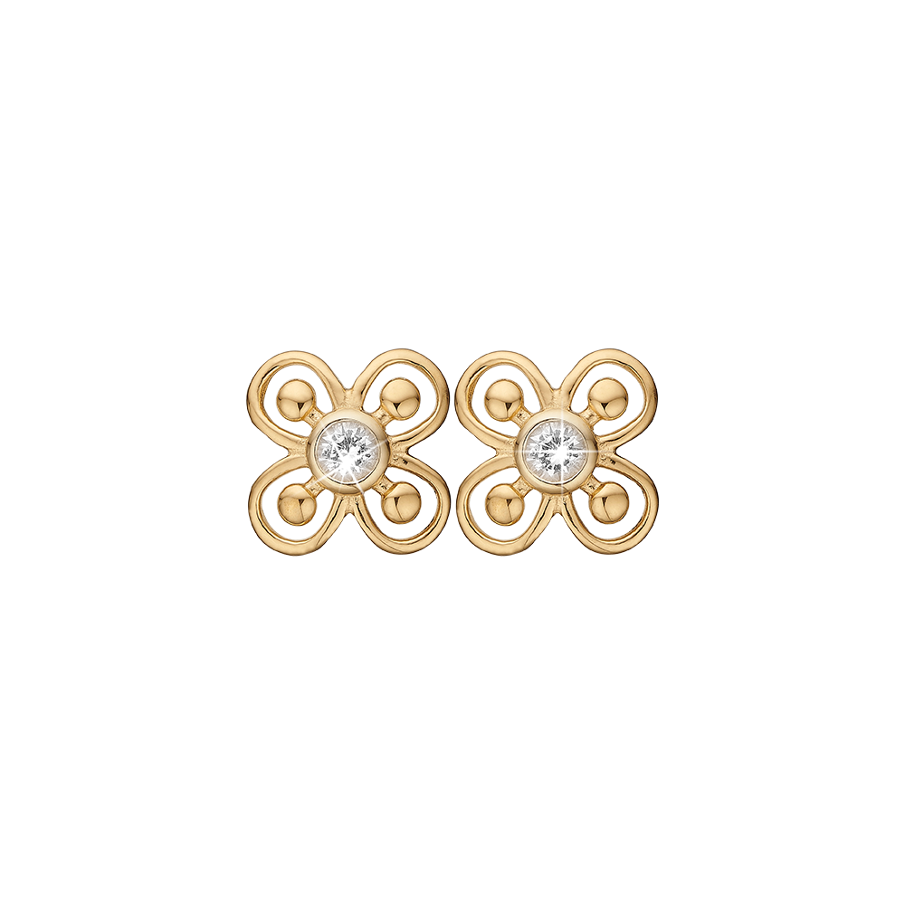Køb Christina Jewelry & Watches - Unity and Harmony, studs, goldpl silver - Model: 671-G74 hos Guldsmed Smeds