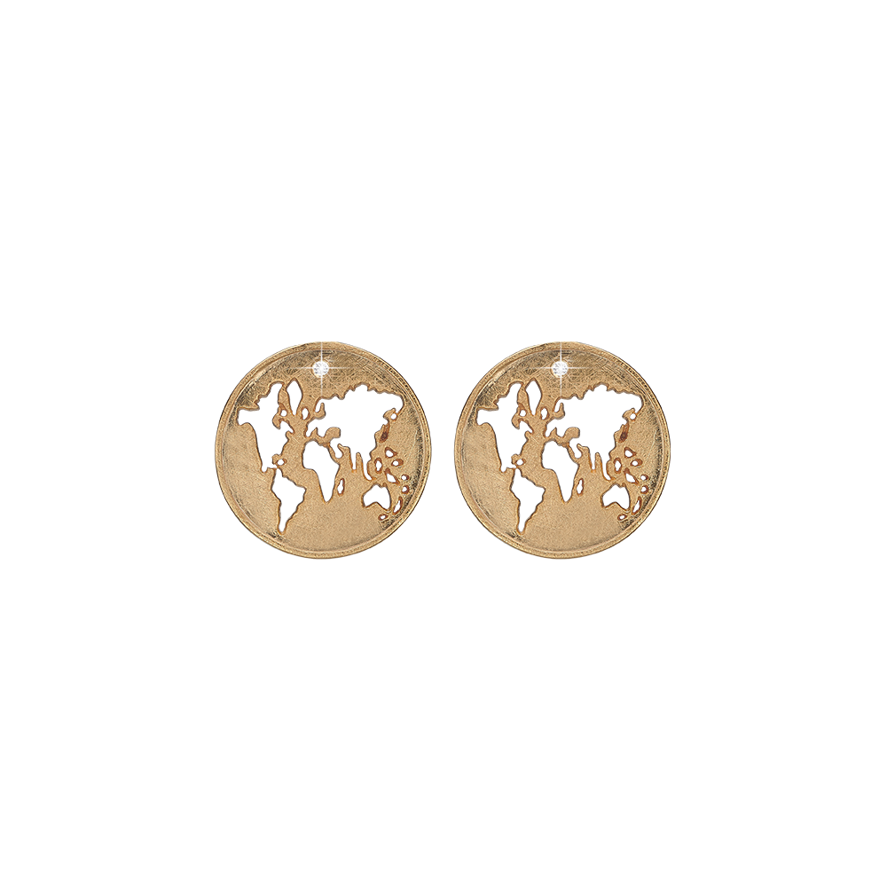 Køb Christina Jewelry & Watches - The World, studs, goldpl silver - Model: 671-G78 hos Guldsmed Smeds