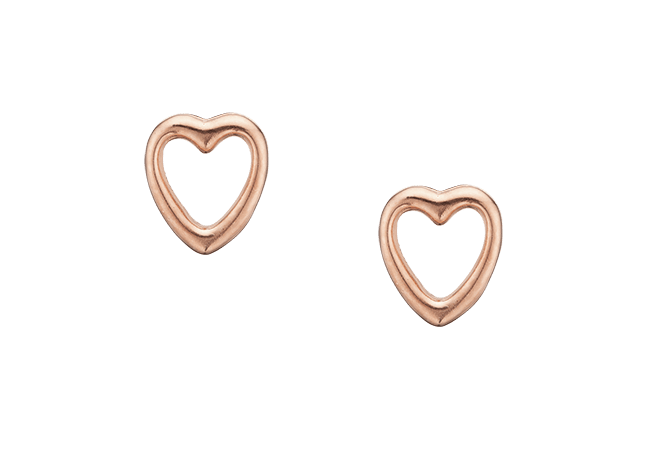Køb Christina jewelry & watches - Open Hearts, studs, rose goldpl - Modelnr.: 671-R05 hos Guldsmed Smeds