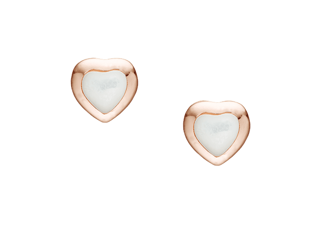 Køb Christina jewelry & watches - MOP Hearts, studs, rose goldpl - Modelnr.: 671-R15 hos Guldsmed Smeds