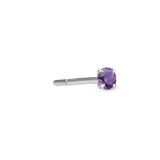 Christina jewelry & watches - Ørestik, sølv med lilla amethyst - Model: 671-S114purple