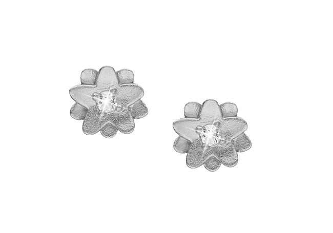 Køb Christina Collect Øreringe - Topaz Flowers, studs, silver - Modelnr: 671-S17 hos Guldsmed Smeds