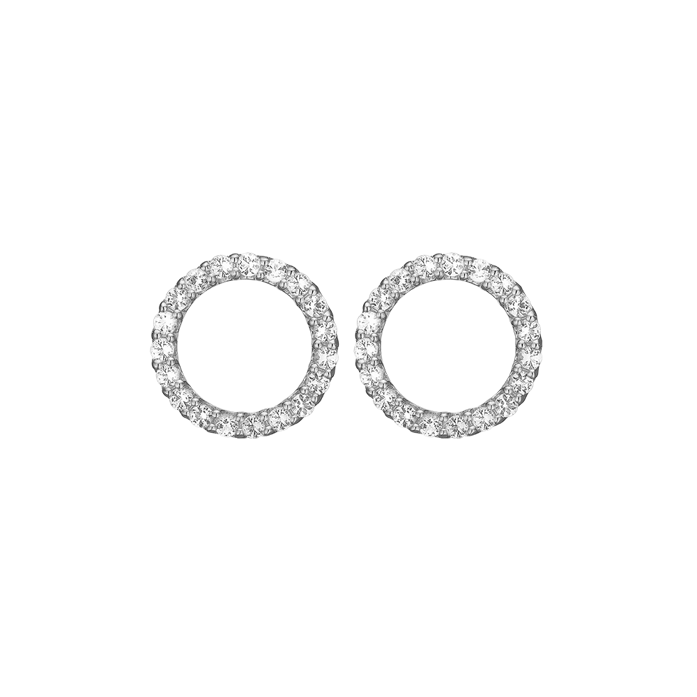 Køb Christina jewelry & watches - Topaz Sparkling Circle, silver studs - Modelnr.: 671-S43 hos Guldsmed Smeds