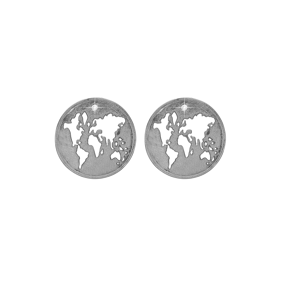 Køb CDL- The World, W/LG diamond ørestik sølv - dess. CDL-671-S72 hos Guldsmed Smeds