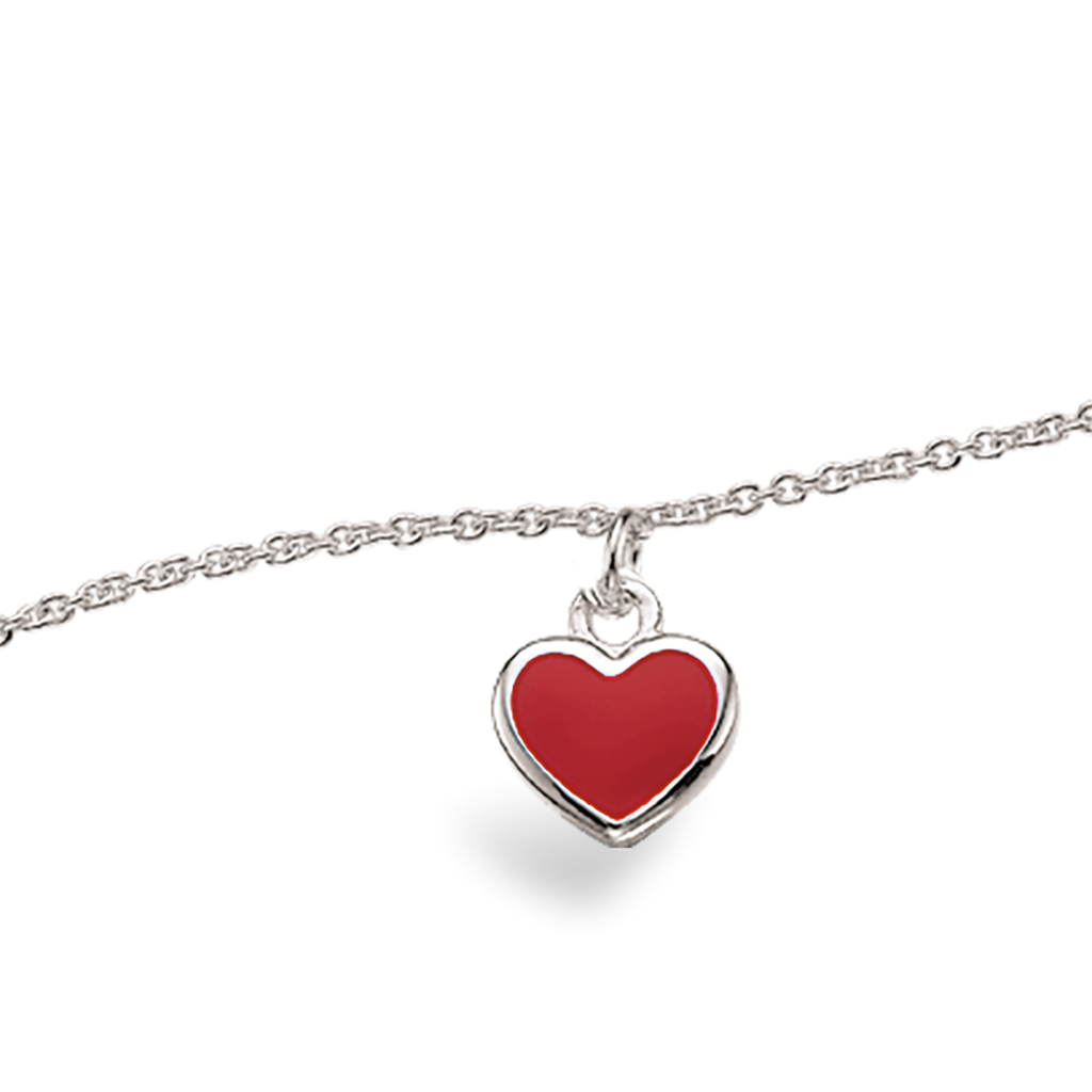 Køb Scrouples - Rød hjerte, armbånd, sølv - Model: 671802 hos Guldsmed Smeds