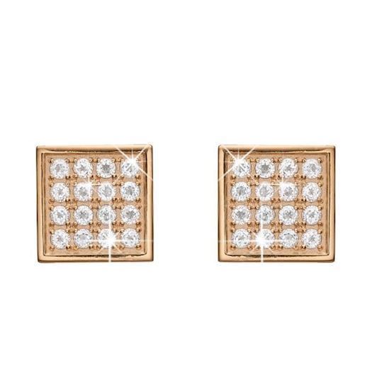 Køb Christina Jewelry & Watches - Square Topaz Balance Clips, forgyldt sølv - Modelnr.: 674-G03 hos Guldsmed Smeds