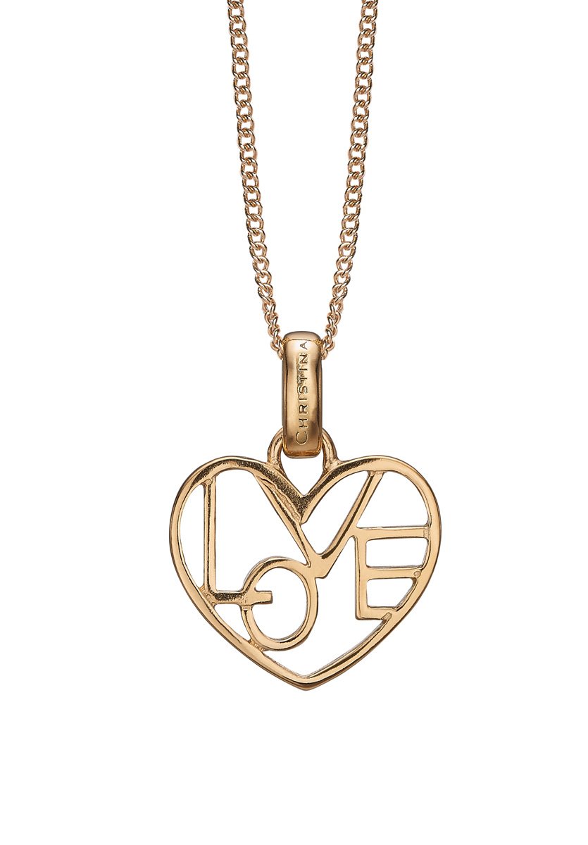 Køb Christina jewelry - Loveable vedhæng, forgyldt sølv - Modelnr.: 680-G05 hos Guldsmed Smeds