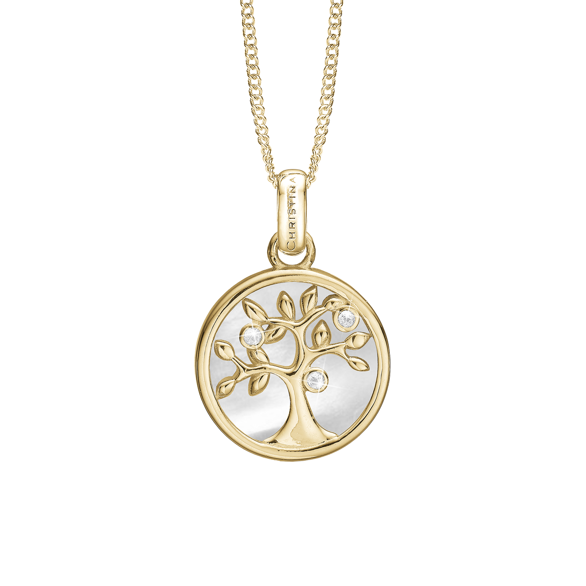 Christina Tree of Life vedhæng i forgyldt sølv