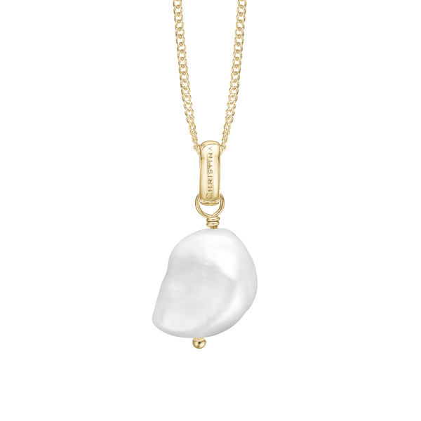 Christina jewelry  - Pearl Dream, forgyldt vedhæng med ferskvandsperle - Modelnr: 680-G116