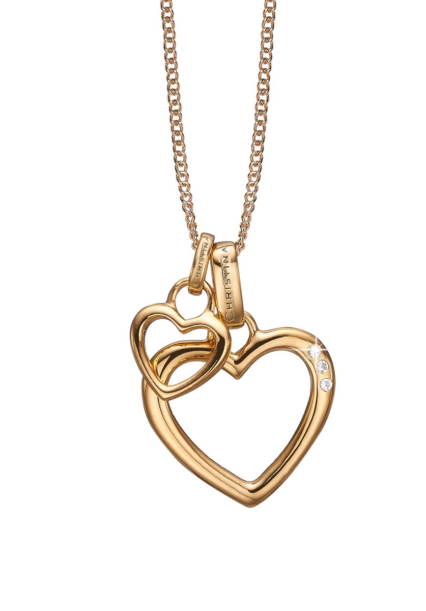 Køb Christina jewelry - Open Mother Hearts, vedhæng uden kæde, forgyldt - Modelnr.: 680-G13 hos Guldsmed Smeds