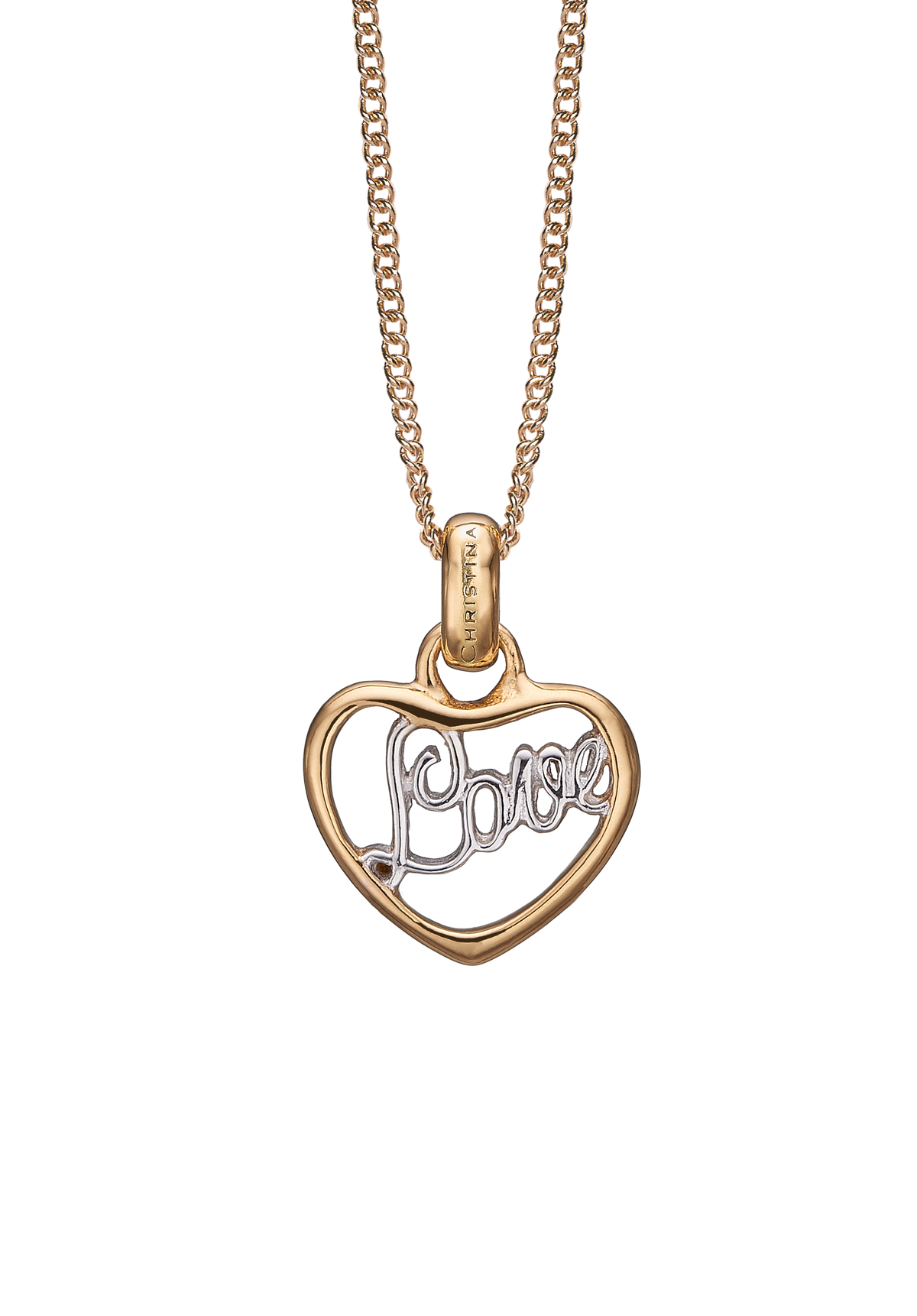 Køb Christina jewelry - Love vedhæng uden kæde, forgyldt - Model: 680-G17 hos Guldsmed Smeds