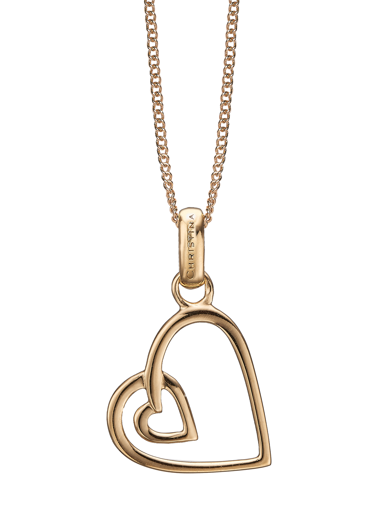 Køb Christina jewelry - True Love, vedhæng uden kæde, forgyldt - Modelnr.: 680-G22 hos Guldsmed Smeds