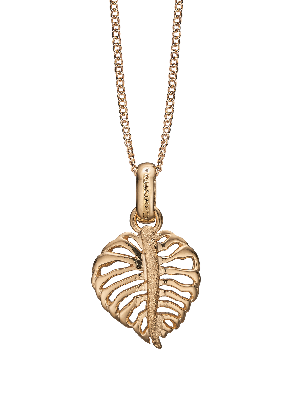 Køb Christina jewelry - vedhæng uden kæde,  Sparkling Palm, vedhæng uden kæde, forgyldt sølv - Modelnr.: hos Guldsmed Smeds