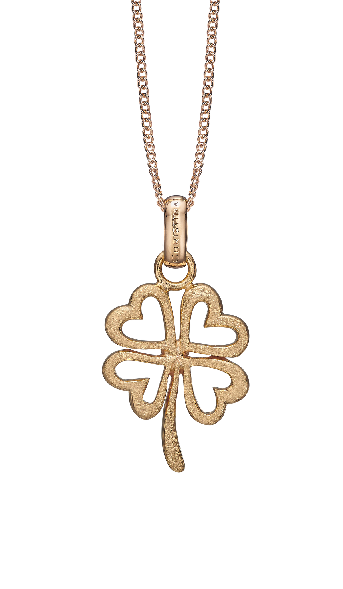 Køb Christina jewelry - Foursome Luck, vedhæng uden kæde, forgyldt sølv - Model: 680-G55 hos Guldsmed Smeds