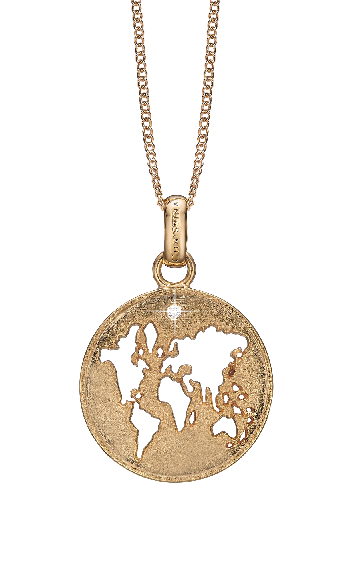 Køb Christina jewelry - The World, vedhæng uden kæde, forgyldt sølv - Model: 680-G65 hos Guldsmed Smeds