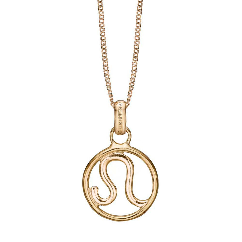 Køb Christina jewelry & watches - Zodiac Leo/L›ve vedhæng, forgyldt sølv - Modelnr: 680-G67-7 hos Guldsmed Smeds