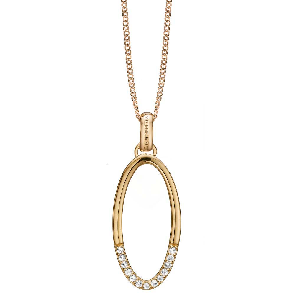 Køb Christina jewelry & watches - Elegance, vedhæng, forgyldt sølv - Modelnr: 680-G73 hos Guldsmed Smeds