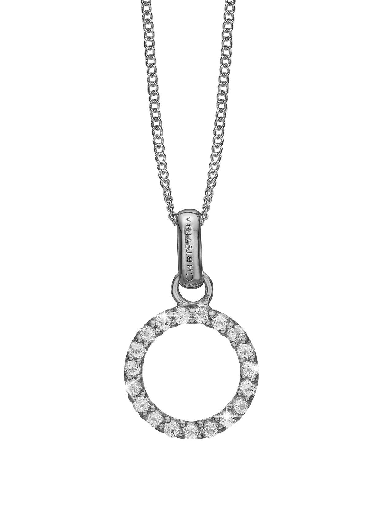 Køb Christina jewelry - Topaz Circle vedhæng uden kæde, sølv - Modelnr.: 680-S06 hos Guldsmed Smeds