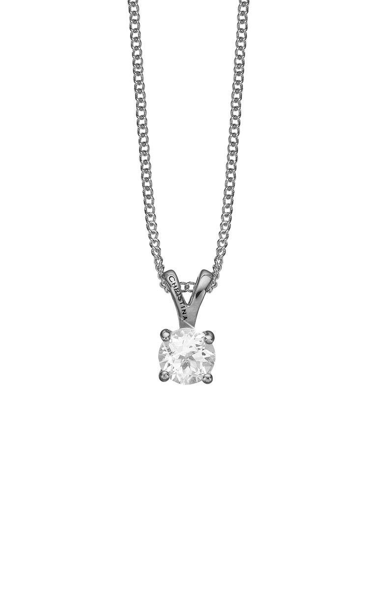 Køb Christina jewelry - crystal vedhæng uden kæde, sølv - Modelnr.: 680-S07 Uden kæde hos Guldsmed Smeds
