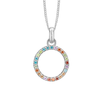 Christina Colourful Circle vedhæng i sølv