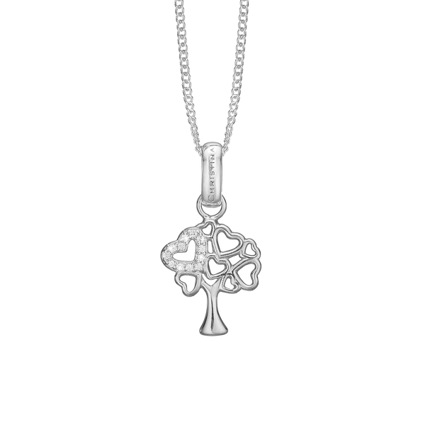 Christina jewelry  - Tree of Hearts, sølv vedhæng med zirkoner - Modelnr: 680-S109
