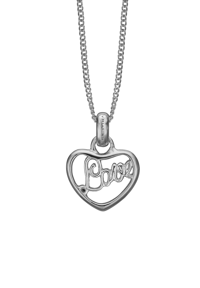 Køb Christina jewelry - hjerte vedhæng uden kæde, sølv - Modelnr.: 680-S17 hos Guldsmed Smeds