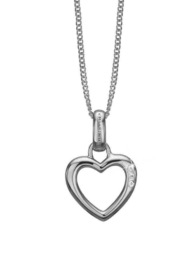 Køb Christina jewelry - Open Heart vedhæng uden kæde, sølv - Modelnr.: 680-S20 hos Guldsmed Smeds