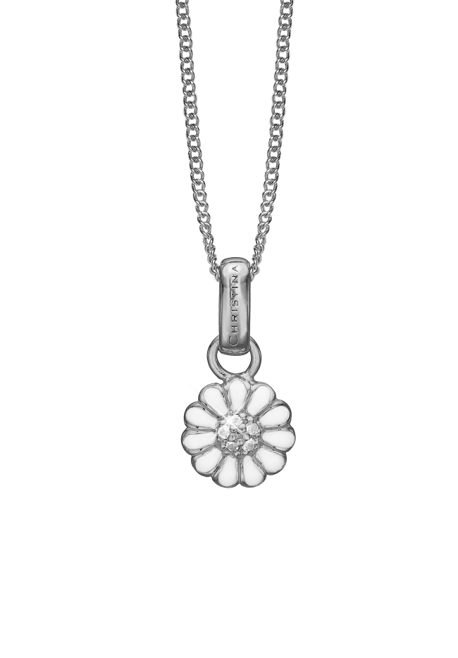 Køb Christina jewelry - 8 mm marguerit vedhæng uden kæde, sølv- Modelnr.: 680-S28 Uden kæde hos Guldsmed Smeds