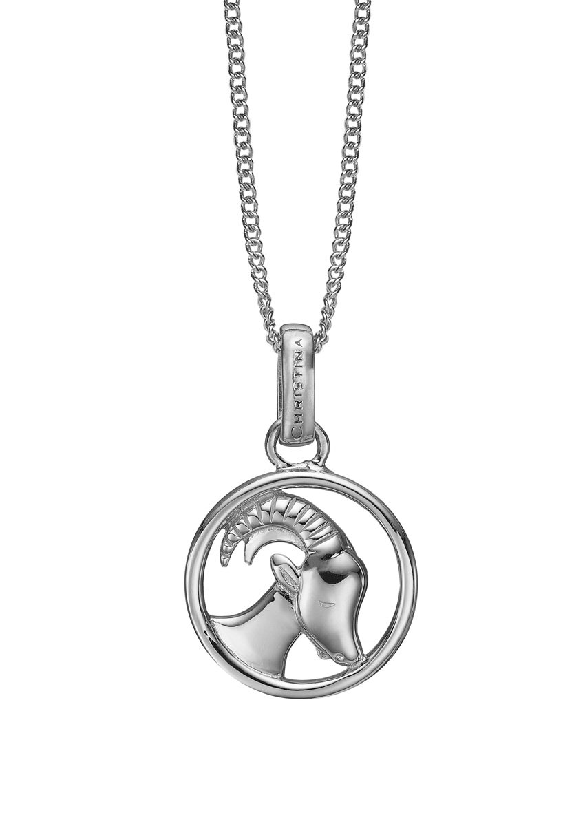 Køb Christina jewelry - Zodiac Capricorn vedhæng uden kæde, sølv - Modelnr.: 680-S38-12 hos Guldsmed Smeds