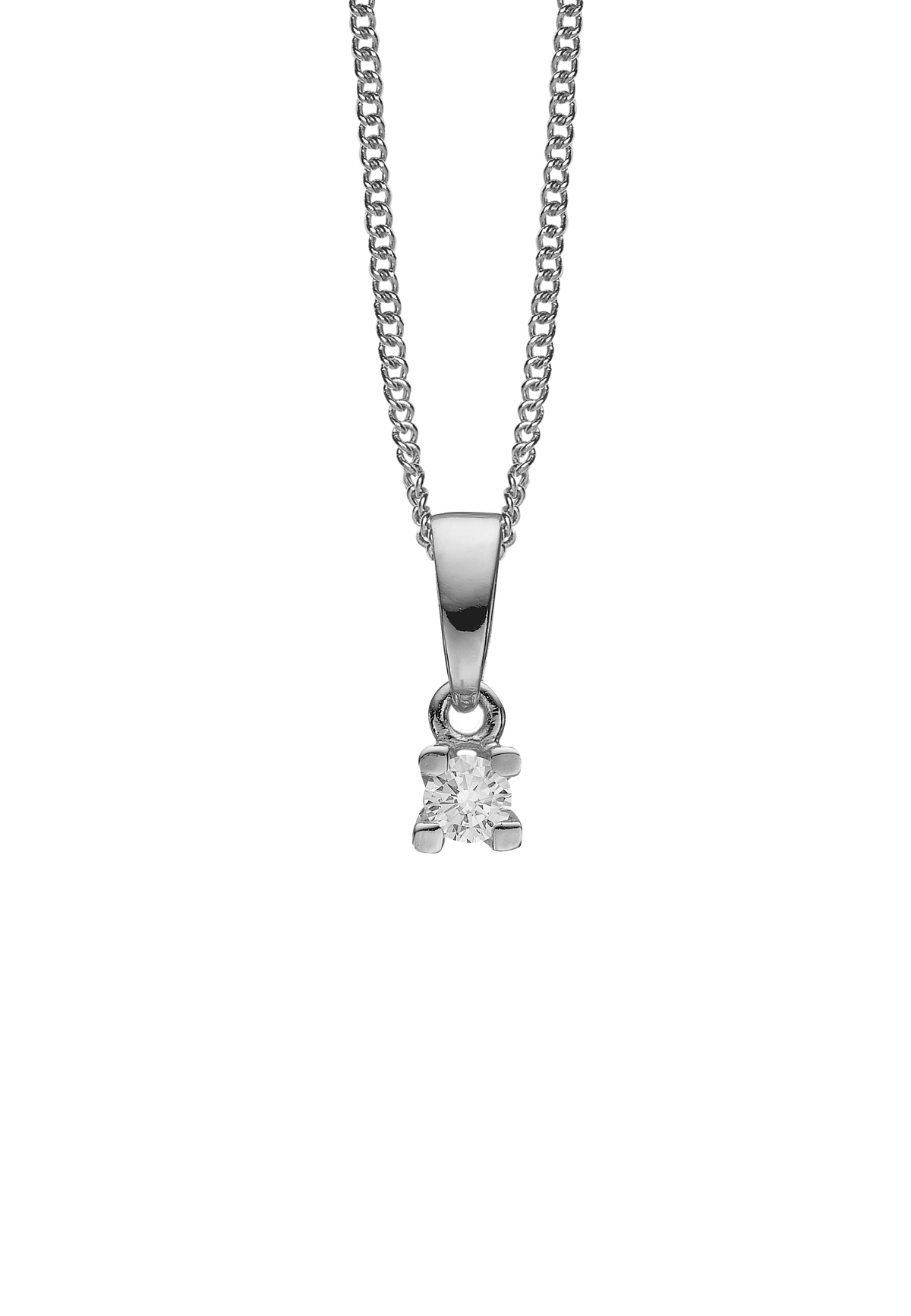 Køb Christina jewelry - 0,10 Lab Grown diamond vedhæng uden kæde, sølv - Model: 680-S64 hos Guldsmed Smeds