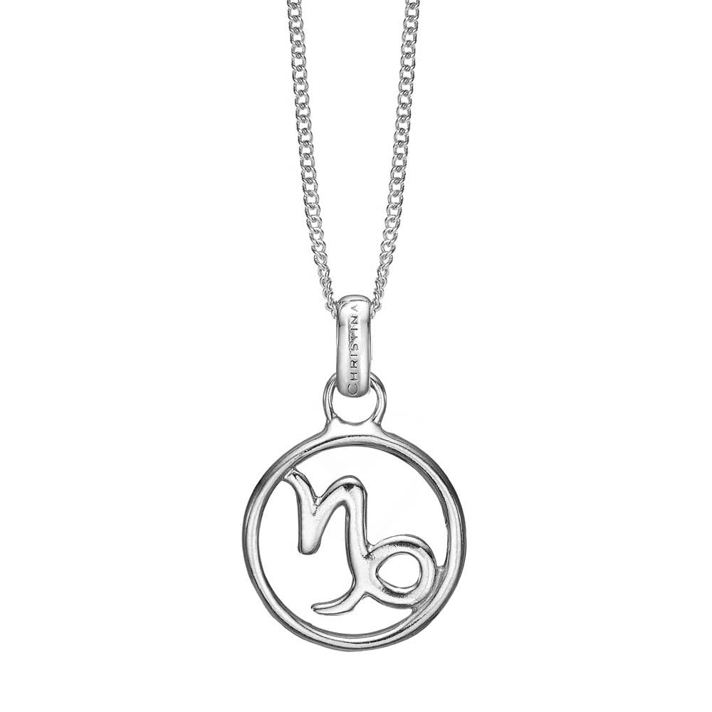 Køb Christina jewelry & watches - Zodiac Capricorn/Stenbuk vedhæng, sølv - Modelnr: 680-S67-12 hos Guldsmed Smeds