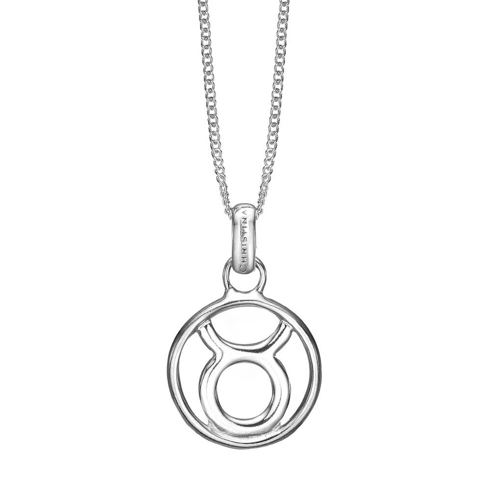 Køb Christina jewelry & watches - Zodiac Taurus/Tyr vedhæng, sølv - Modelnr: 680-S67-4 hos Guldsmed Smeds