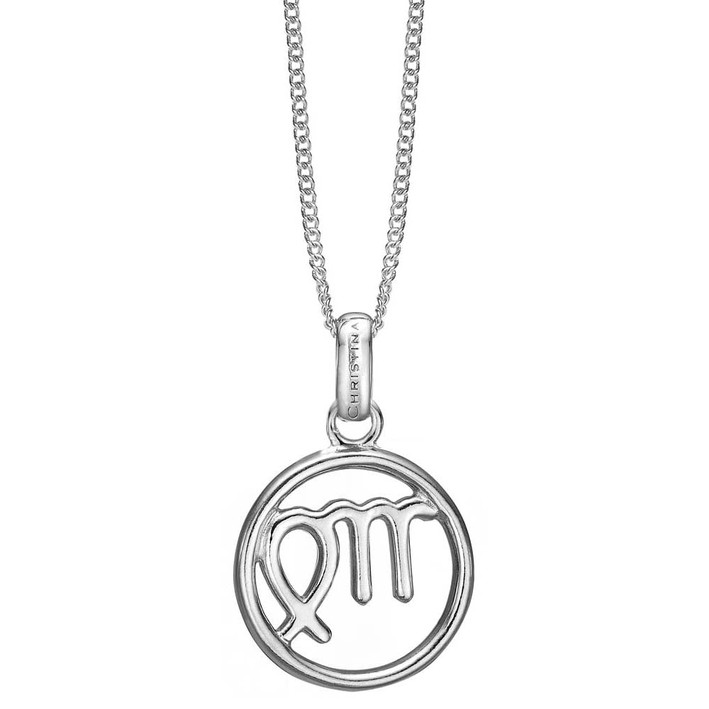 Køb Christina jewelry & watches - Zodiac Virgo/Jomfru vedhæng, sølv - Modelnr: 680-S67-8 hos Guldsmed Smeds