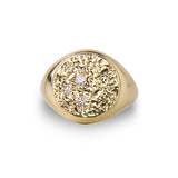 Jeberg Jewellery - Forgyldt Pieces of the moon signet ring - Model: 6925