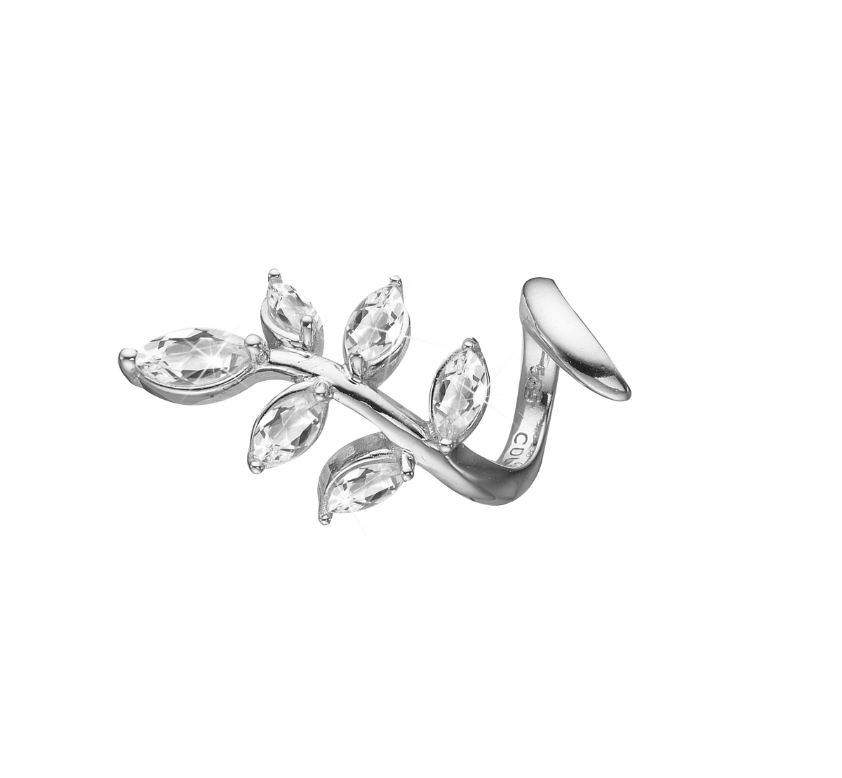 Køb Christina jewelry & watches - Leaf Twist, 14 ct solid White Gold - Modelnr.: 693-WG13 hos Guldsmed Smeds