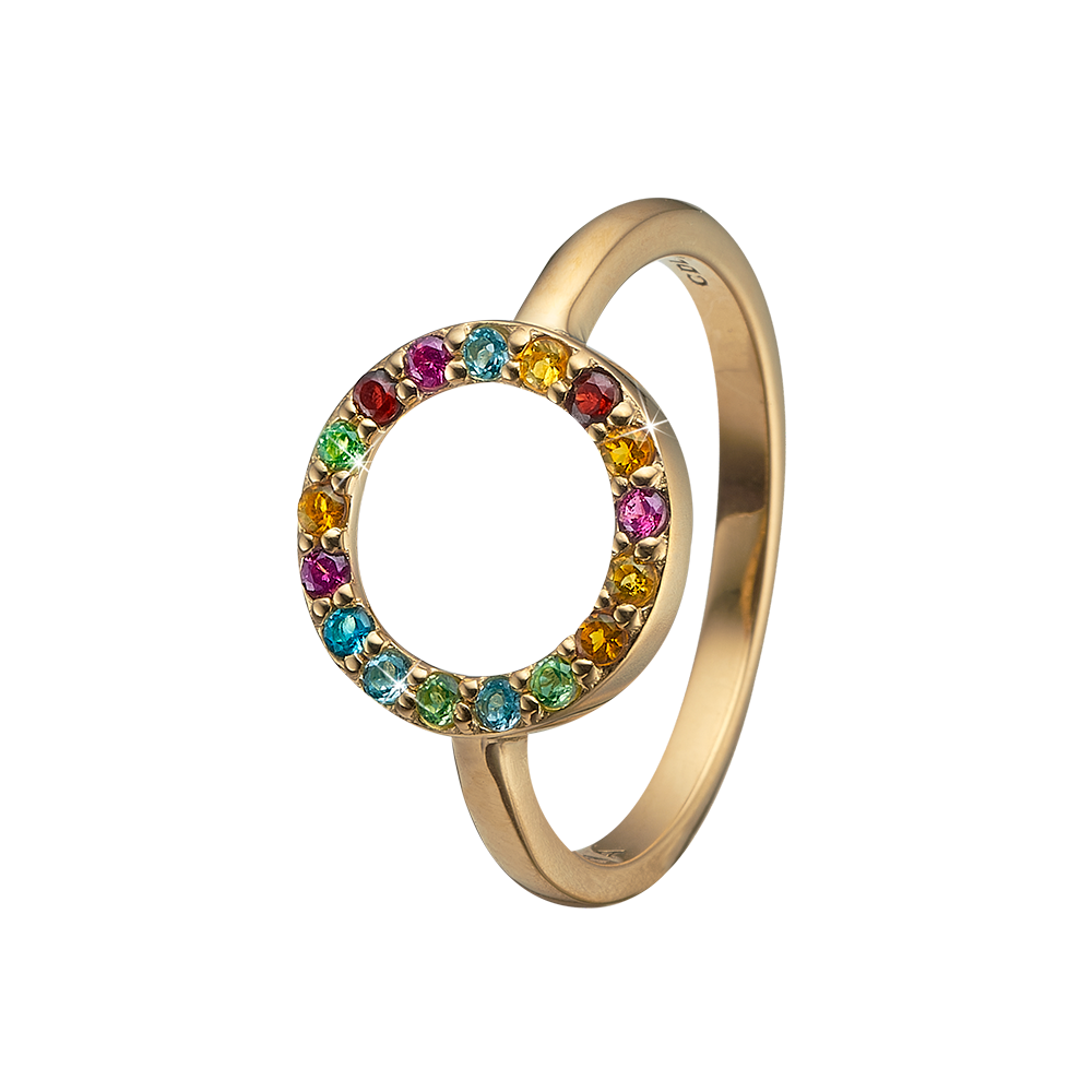 Køb Christina Jewelry & watches - Forgyldt sølv ring,  Word Goals - Modelnr: 800-7.1.B hos Guldsmed Smeds