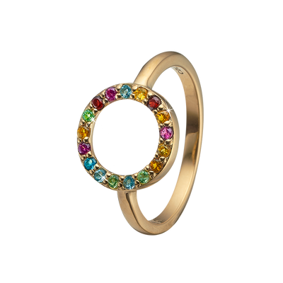 Køb Christina Jewelry & watches - Forgyldt sølv ring,  Word Goals - Modelnr: 800-7.1.B hos Guldsmed Smeds
