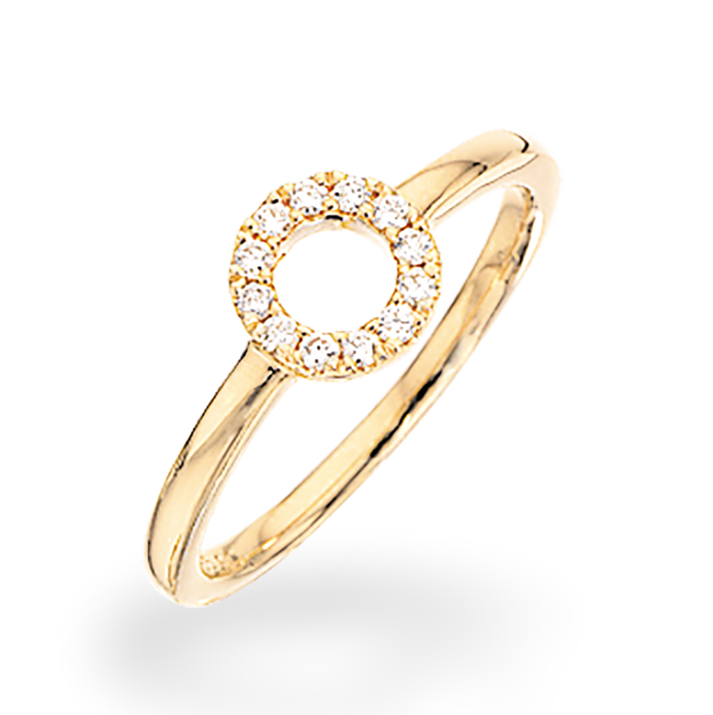 Køb Scrouples - Ring 14 kt. cirkel 0,11 w/si - Model nr.: 709605 hos Guldsmed Smeds
