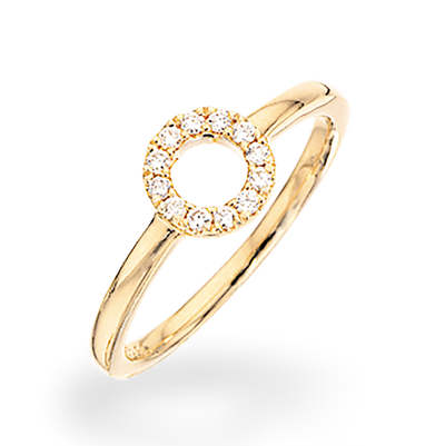 Køb Scrouples - Ring 14 kt. cirkel 0,11 w/si - Model nr.: 709605 hos Guldsmed Smeds