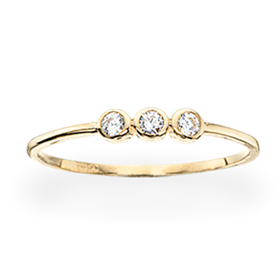 Køb Scrouples - 8 kt. guld ring med sy. zirkonia - Model: 709693 hos Guldsmed Smeds