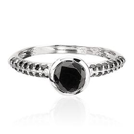 Køb Scrouples - Ring sølv m/sort zir. - Modelnr.: 709992 hos Guldsmed Smeds